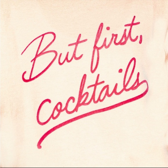 WILDFOX “But First, Cocktails” NWT Statement Sweatshirt - Picture 4 of 6